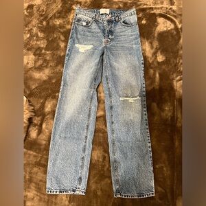 Classic Blue Distressed Women Jeans